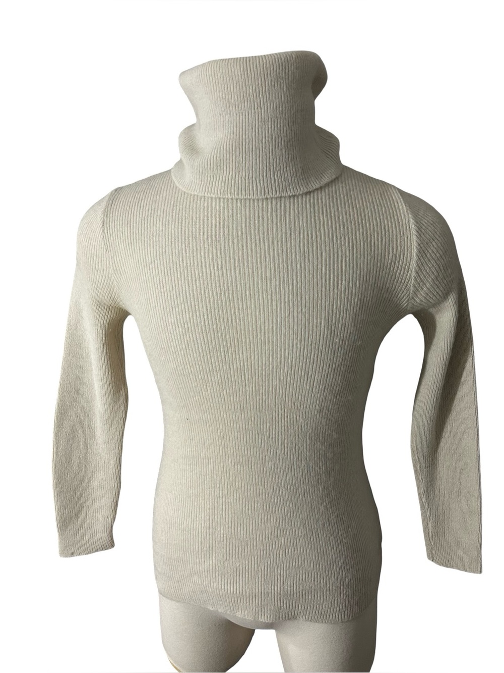 Vtg Mondi Germany Alpaca Wool Turtleneck Sweater Sz 42 Sm Oatmeal Heather Cozy